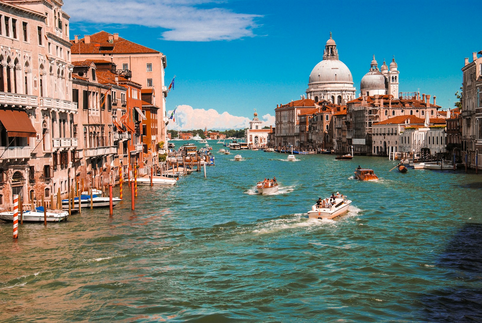 Italian coast in daylight